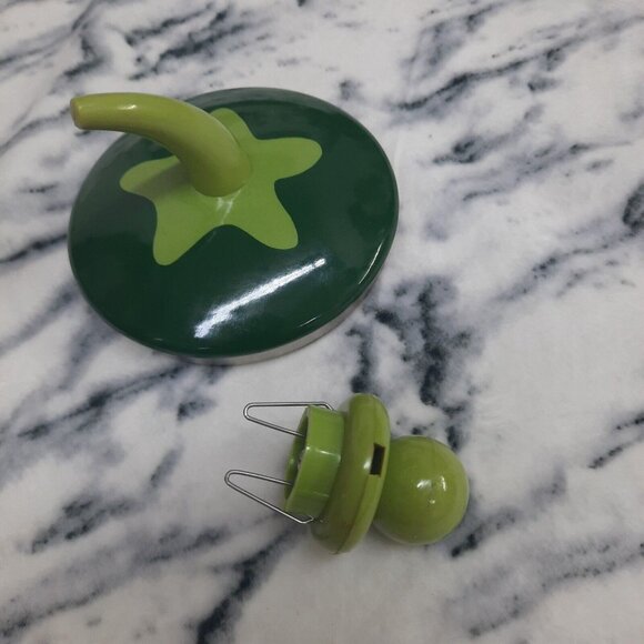 Vintage 90s Copco Watermelon Theme Enamel Metal Teapot Whistling Tea Kettle Pot - Picture 6 of 11